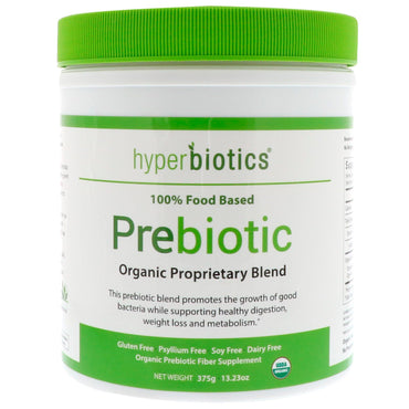 Hyperbiotics, prebiótico, mezcla patentada, 13,23 oz (375 g)