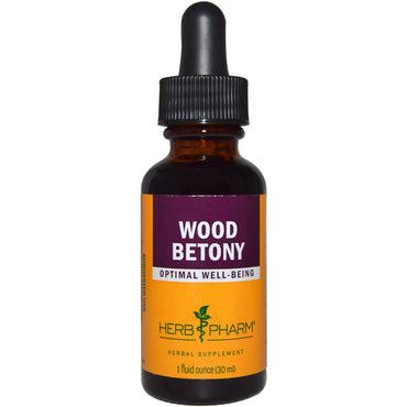 Herb Pharm, Wood Betony, 1 fl oz (30 ml)