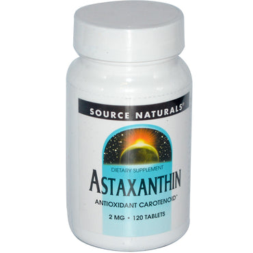 Source Naturals, Astaxantina, 2 mg, 120 Comprimidos