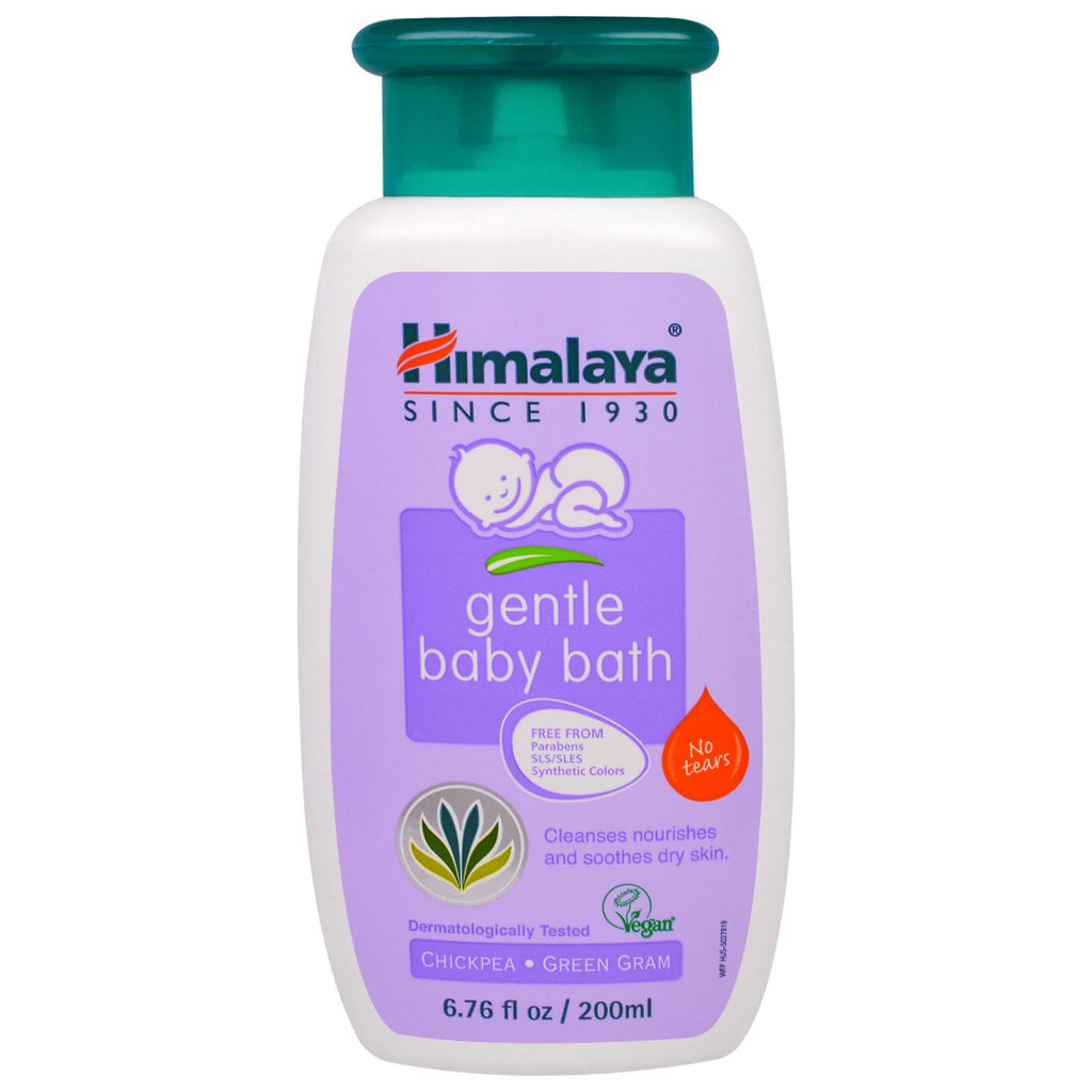 Himalaya Sanftes Babybad mit Kichererbsen und grünem Gramm, 6,76 fl oz (200 ml)