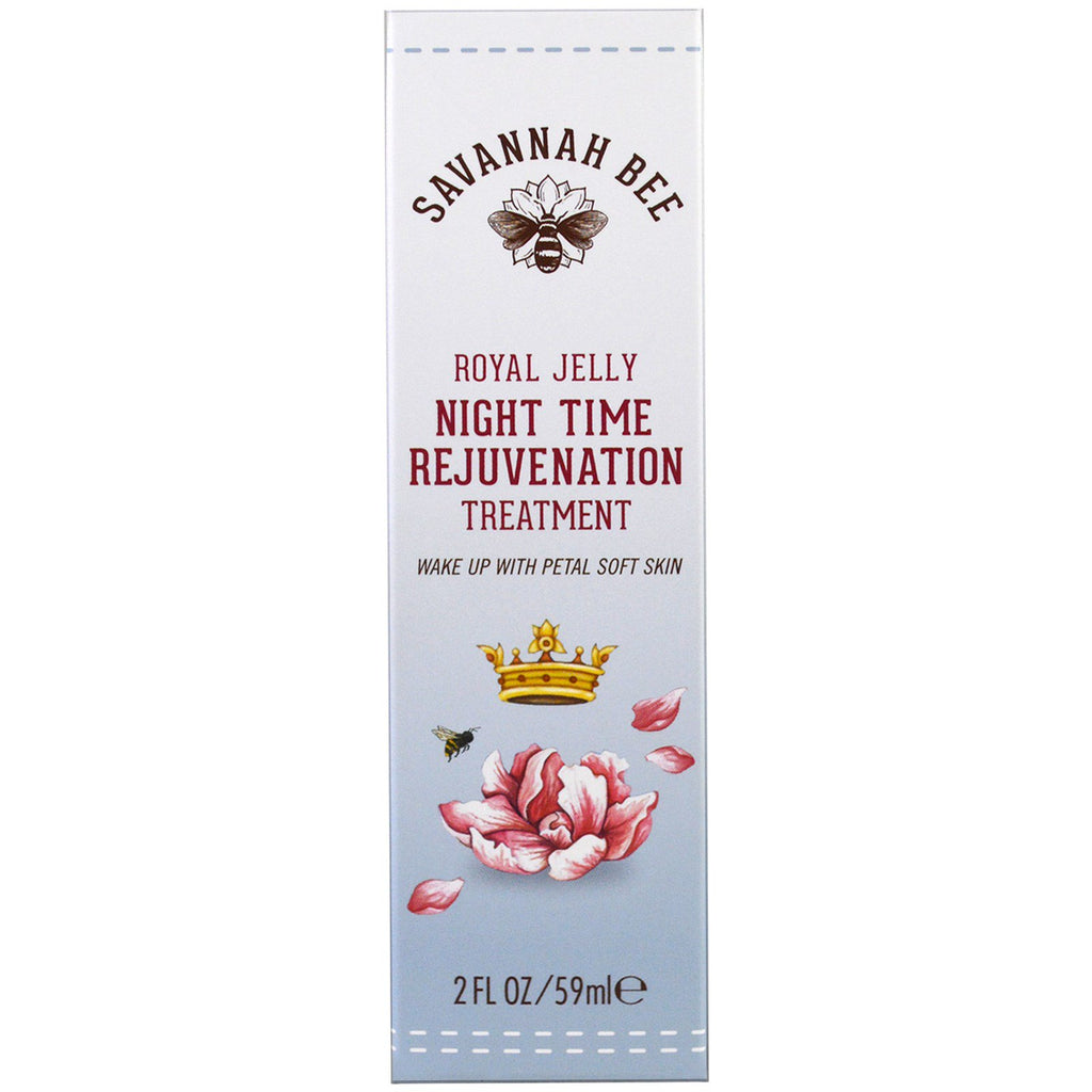 Savannah Bee Company Inc, Royal Jelly Night Time Rejuvenation Treatment, 2 fl oz (59 ml)