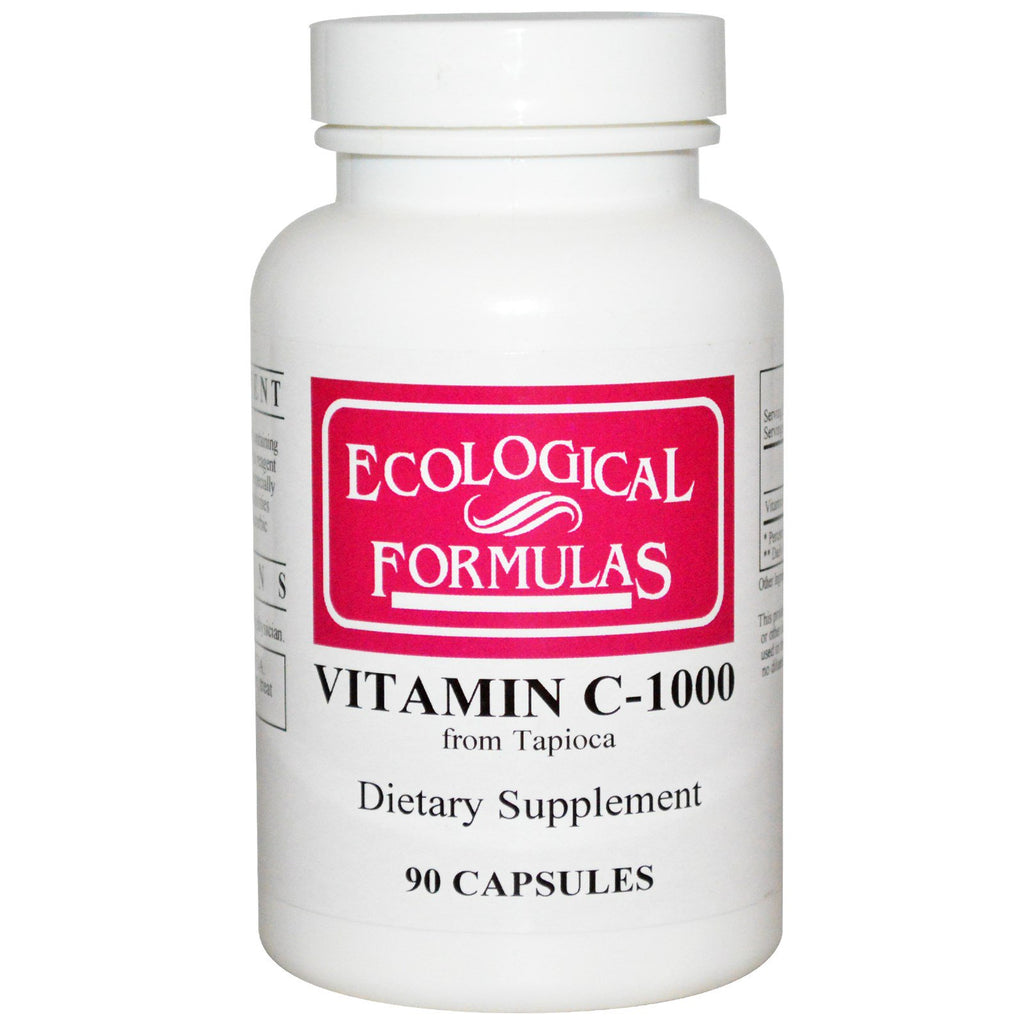 Cardiovascular Research Ltd., Formules écologiques, Vitamine C-1000, 90 gélules