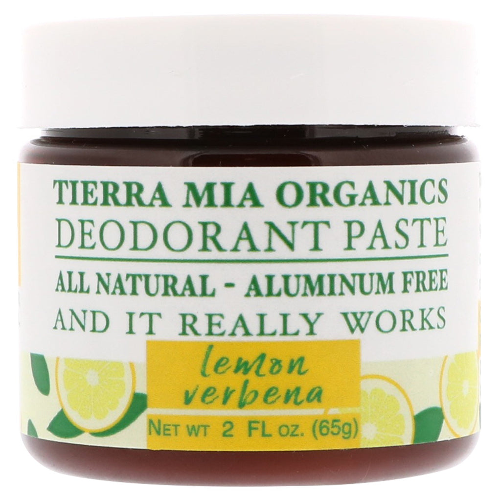 Tierra Mia s, Pâte déodorante, Verveine citronnée, 2 fl oz (65 g)