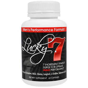 Wakunaga - Kyolic, Lucky 7, fórmula de rendimiento masculino, 60 cápsulas