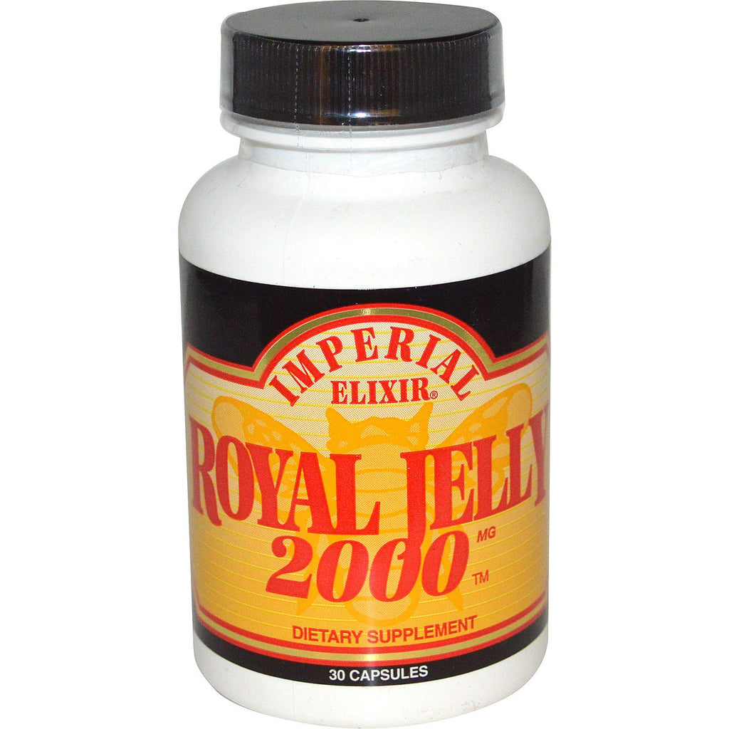 Imperial Elixir, Royal Jelly, 2000 mg, 30 kapslar