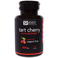 Sports Research, Concentré de cerise acidulée, 800 mg, 60 gélules