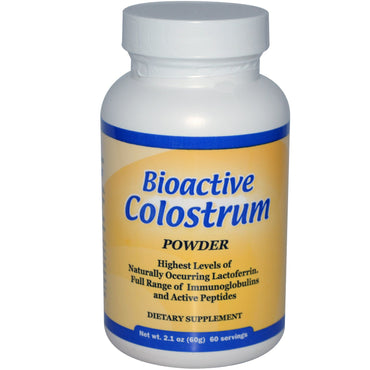 Well Wisdom, Bioactive Colostrum Powder, 2.1 oz (60 g)