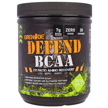 Grenade, Defend BCAA, Green Apple, 13.76 oz (390 g)
