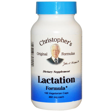 Christopher's Original Formulas, formule de lactation, 460 mg, 100 gélules végétariennes