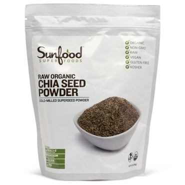 Sunfood, Chia Seed Powder, Raw , 1 lb (454 g)