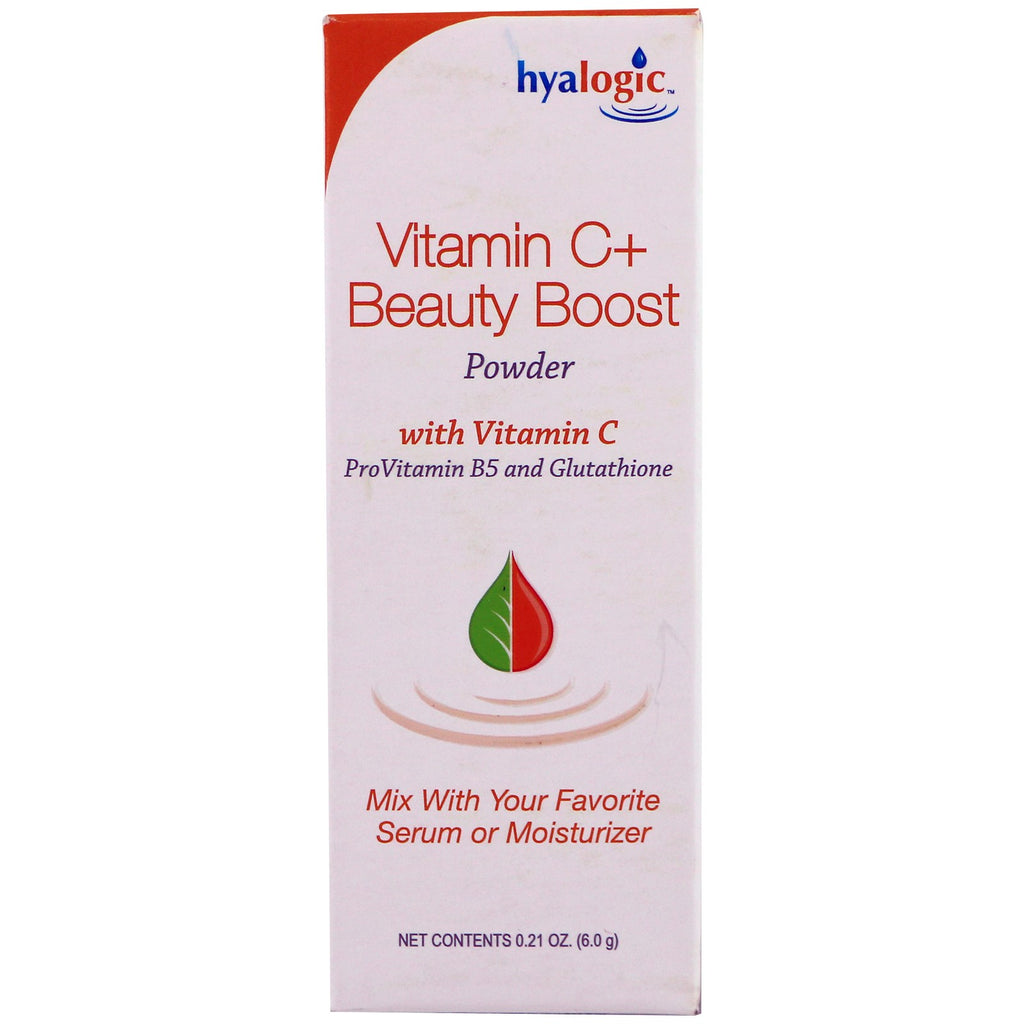 Hyalogic LLC, Polvo potenciador de belleza con vitamina C+, 6,0 g (0,21 oz)