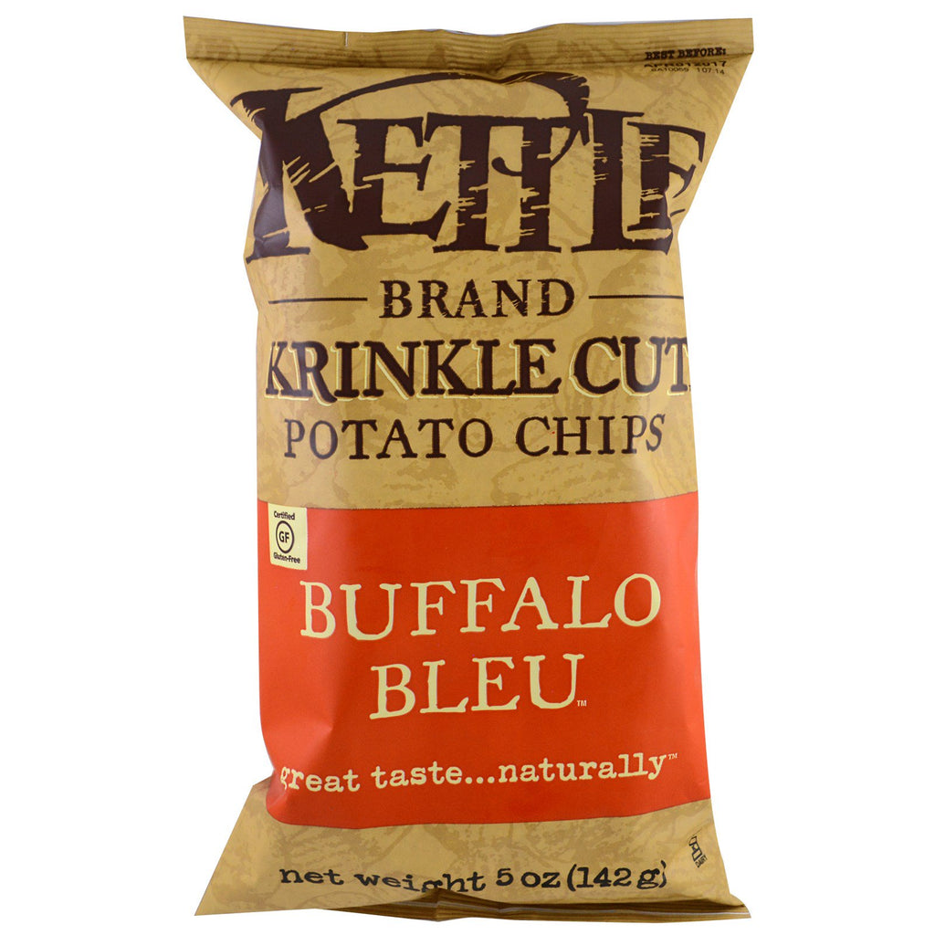 Kettle Foods, patatine fritte, Buffalo Bleu, 5 once (142 g)