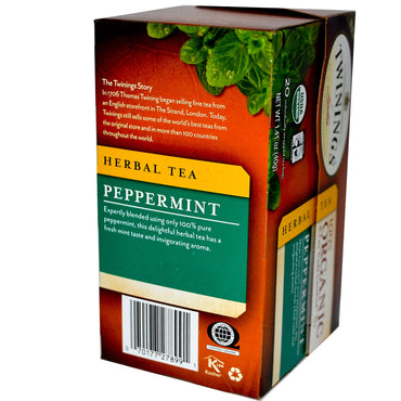 Twinings, 100%  Herbal Tea, Peppermint, 20 Tea Bags, 1.41 oz (40 g)