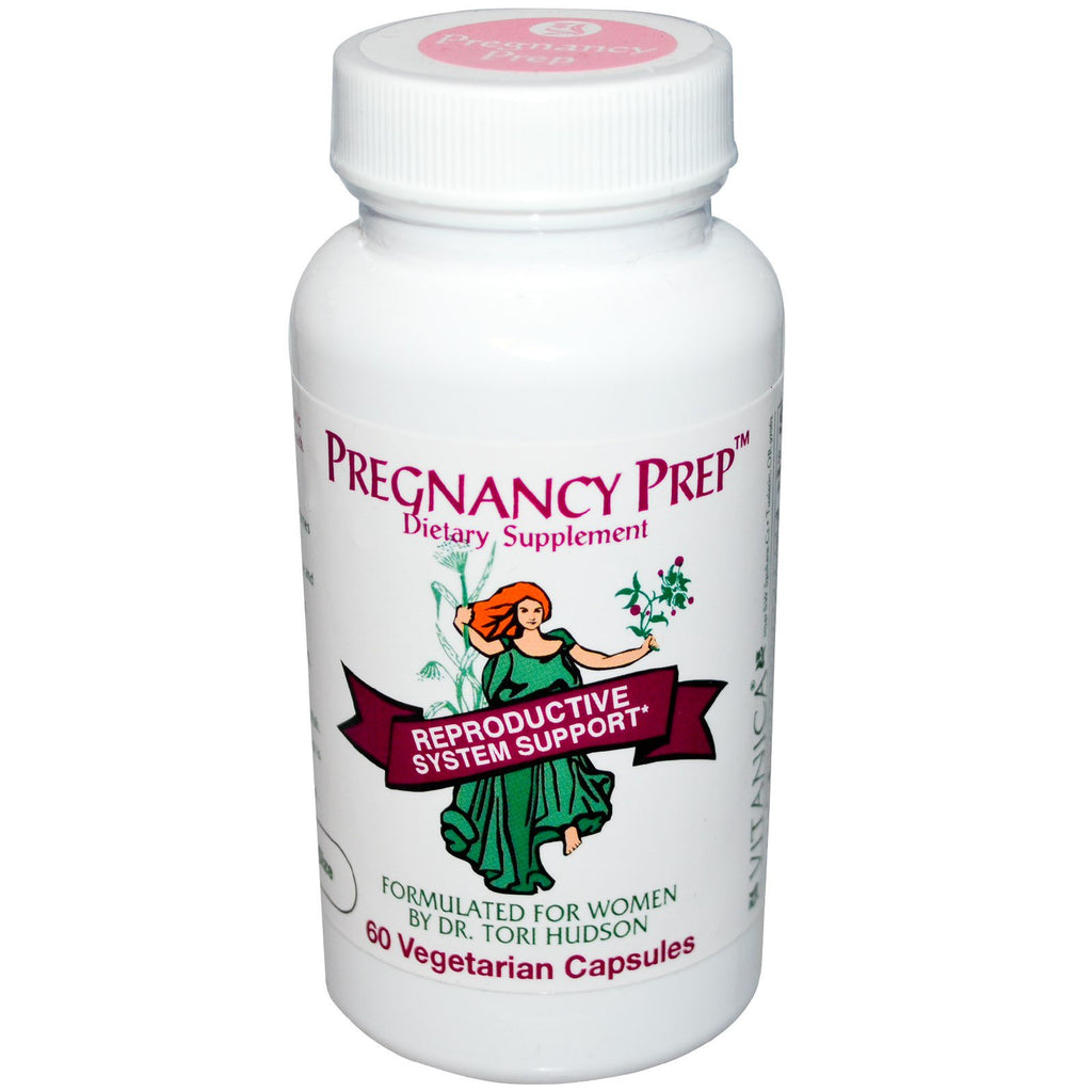 Vitanica、妊娠の準備、生殖システムのサポート、ベジキャップ 60 粒
