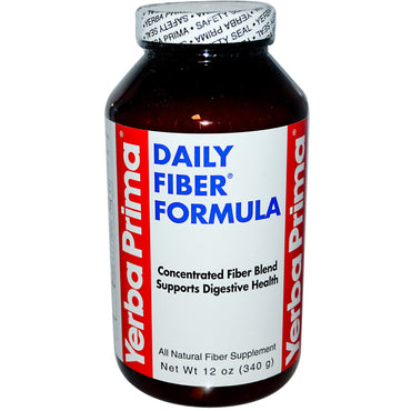 Yerba Prima, Daily Fiber Formula, 12 oz (340 g)