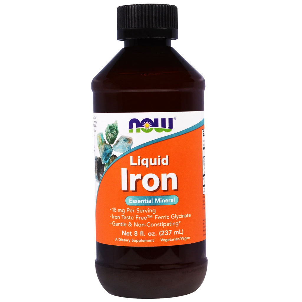 Now Foods, Iron Liquid, 8 ออนซ์ (237 มล.)