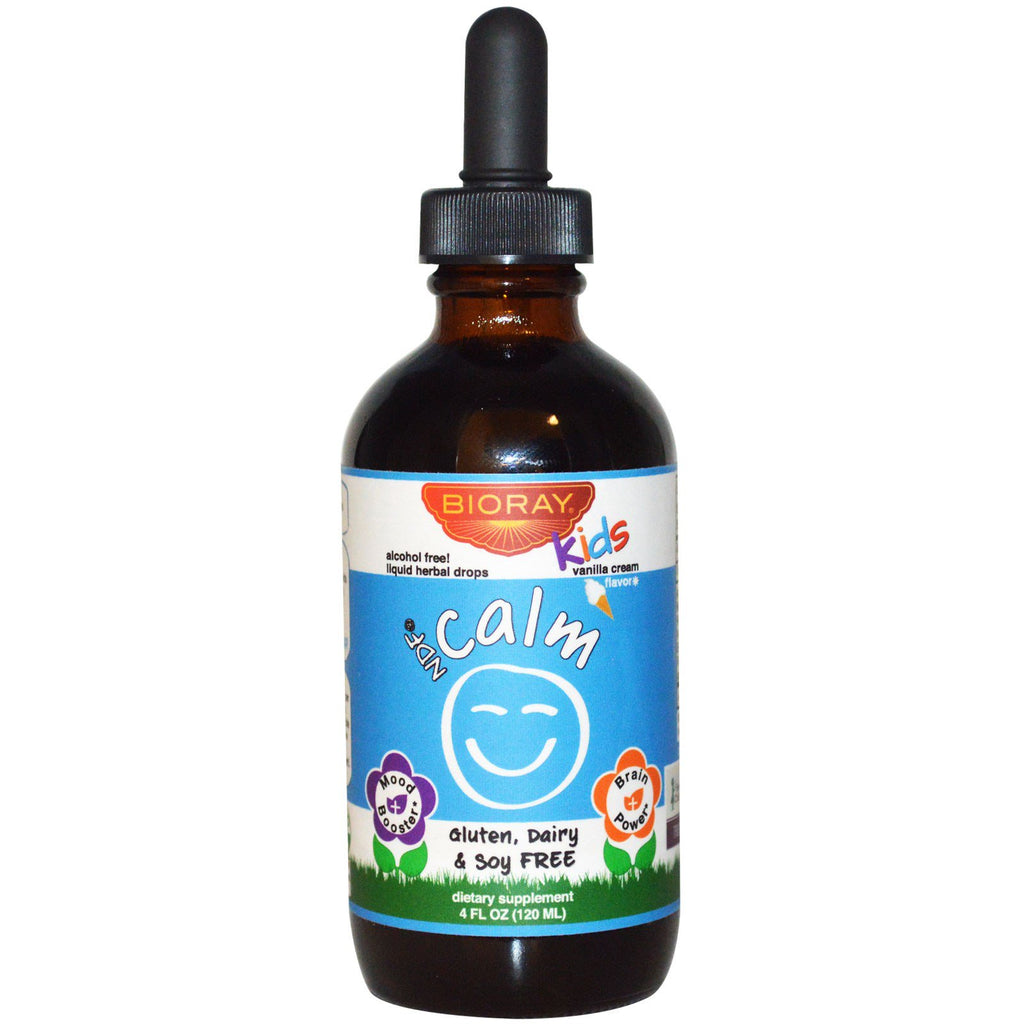 Bioray Inc., NDF Calm, Nourish the Liver & Remove Toxins, Kids, Vanilla Flavor, 4 fl oz (120 ml)