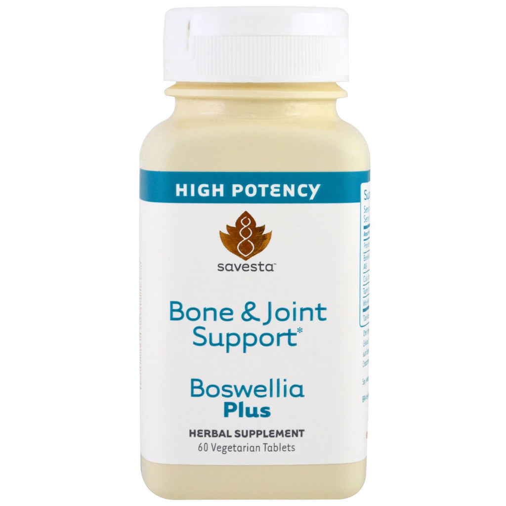 Savesta, Soporte para huesos y articulaciones, Boswellia Plus, 60 tabletas vegetales
