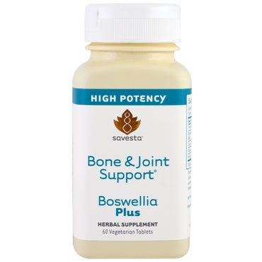 Savesta, תמיכת עצמות ומפרקים, boswellia plus, 60 כרטיסיות ירקות
