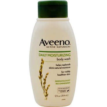Aveeno, Active Naturals, Gel douche hydratant quotidien, 12 fl oz (354 ml)