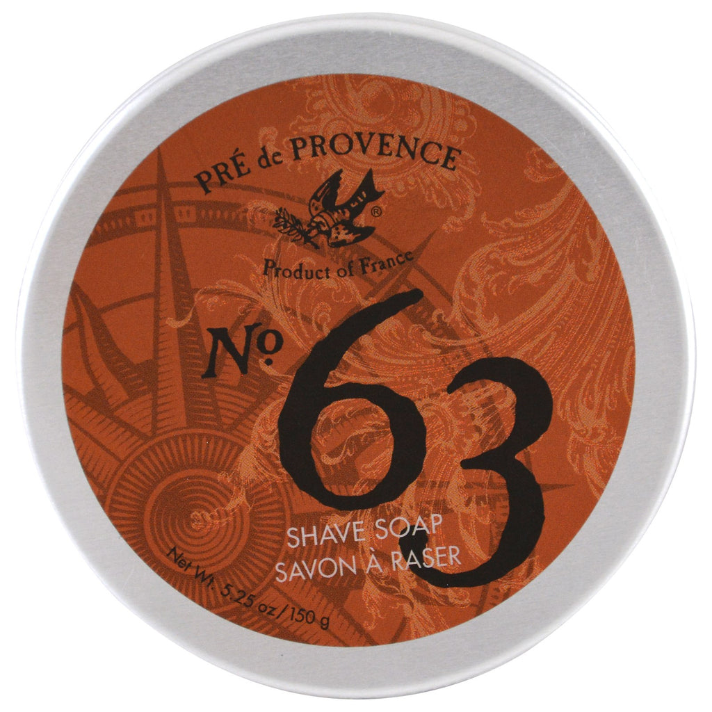 European Soaps, LLC, Pre de Provence, Sabonete de Barbear No. 63, 150 g (5,25 onças)