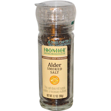 Frontier Natural Products, Alder Smoked Salt, Gourmet Salt Grinder, 3.2 oz (90 g)