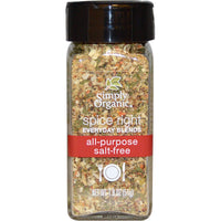 Simply, Mezclas para uso diario Spice Right, multiusos sin sal, 51 g (1,8 oz)
