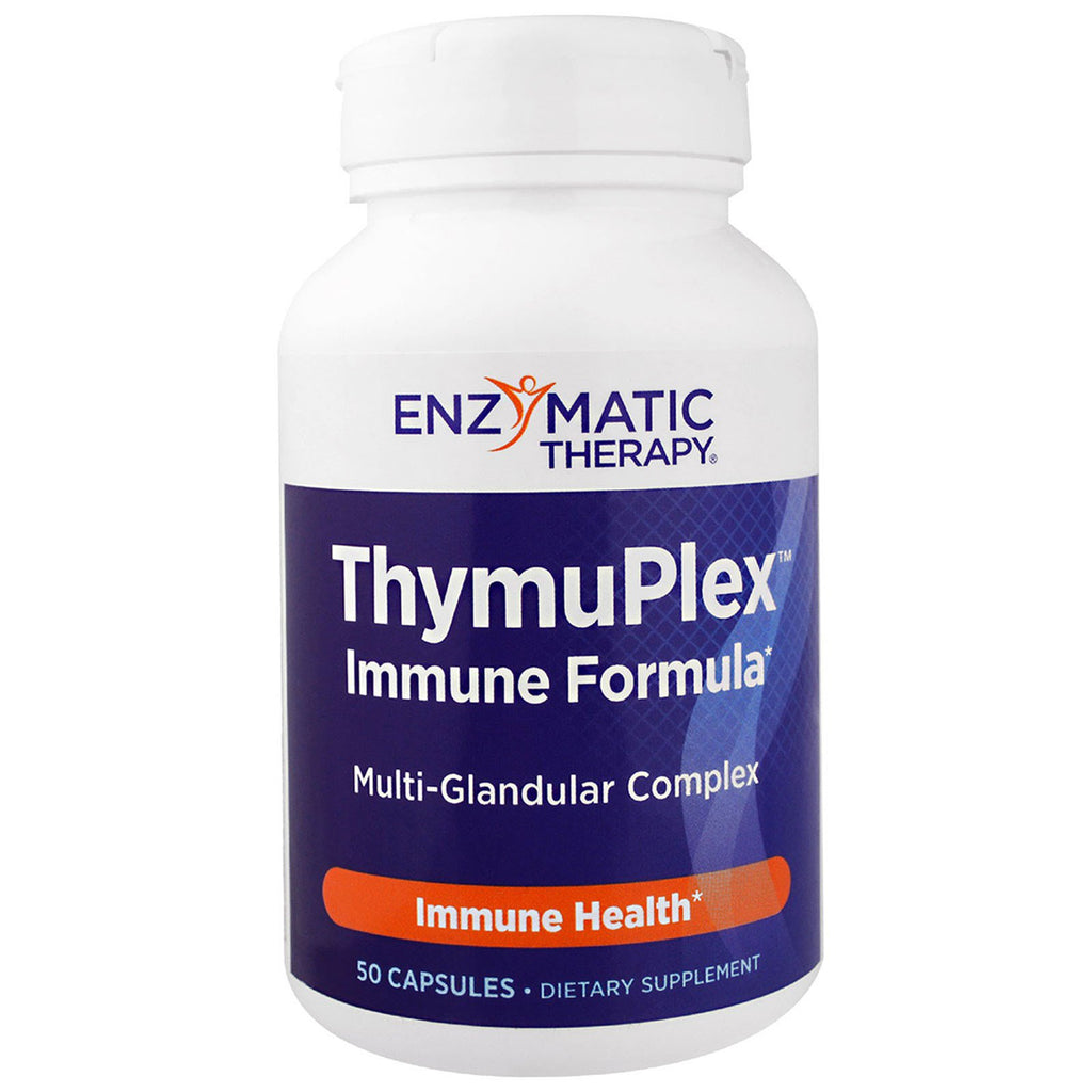 Enzymatische therapie, thymuplex, immuunformule, 50 capsules