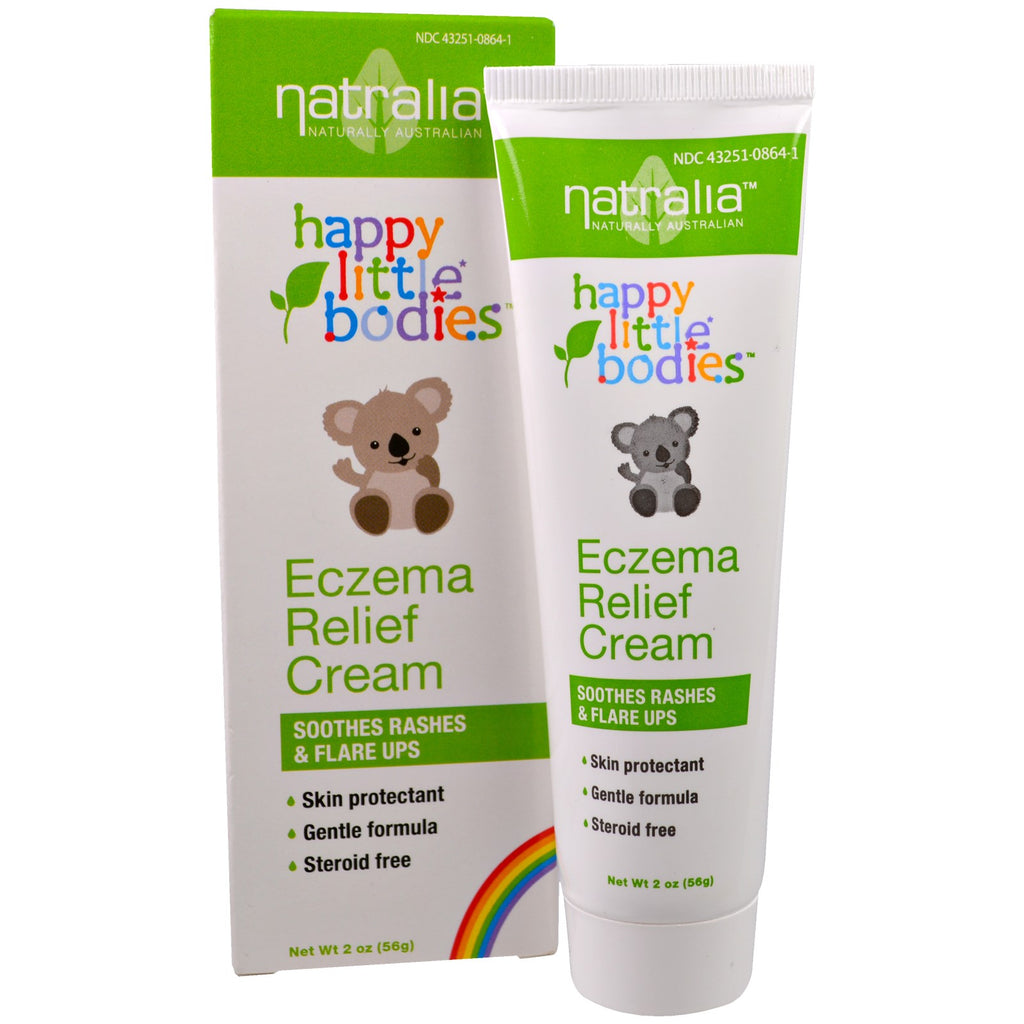 Natralia, Happy Little Bodies, Crema para aliviar el eczema, 2 oz (56 g)