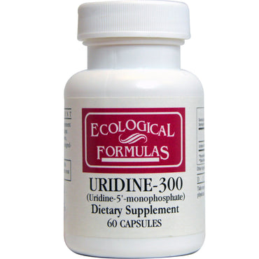 Cardiovascular research ltd., fórmulas ecológicas, uridina-300, 60 cápsulas