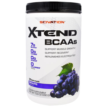 Scivation, Xtend, BCAAs, Grape, 13.8 oz (392 g)