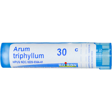 Boiron, remedios únicos, Arum Triphyllum, 30 °C, 80 gránulos aproximadamente