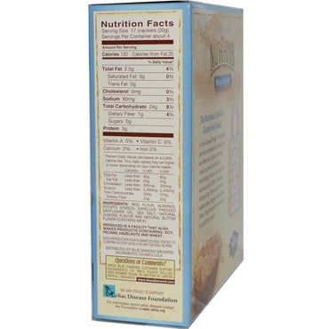 Blue Diamond, Almond Nut-Thins, Nut & Rice Cracker Snacks, Hint of Sea Salt, 4.25 oz (120.5 g)