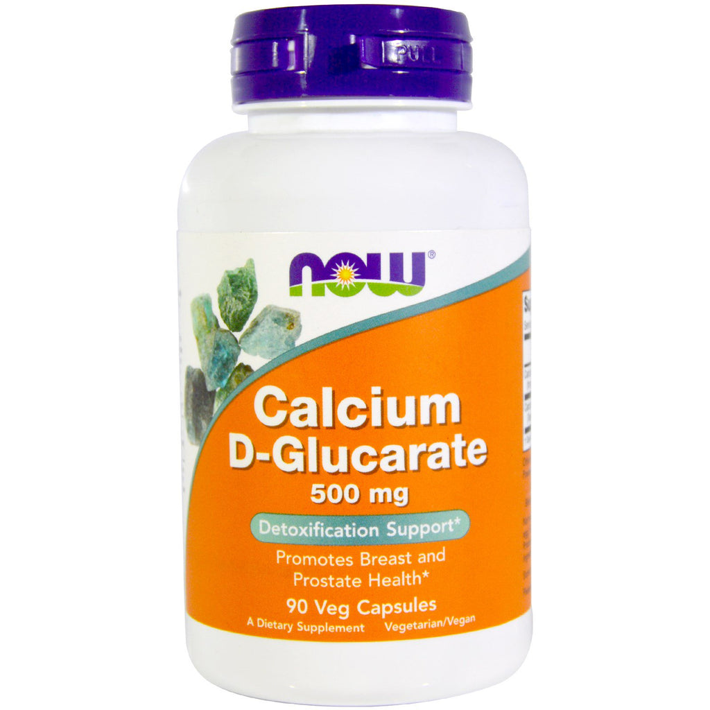 Now Foods, D-glucarate de calcium, 500 mg, 90 gélules végétariennes