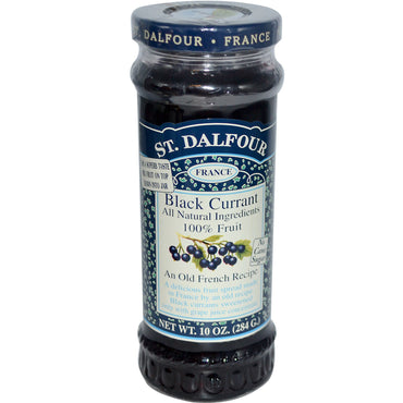 St. Dalfour, Black Currant, Deluxe Black Currant Spread, 10 oz (284 g)