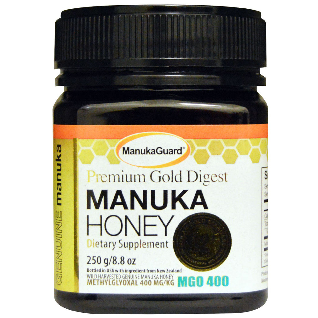 Manuka Guard, Premium Gold Digest, Miele di Manuka, 8,8 once (250 g)