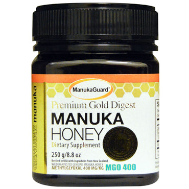 Manuka Guard, Premium Gold Digest, น้ำผึ้งมานูก้า, 8.8 ออนซ์ (250 กรัม)