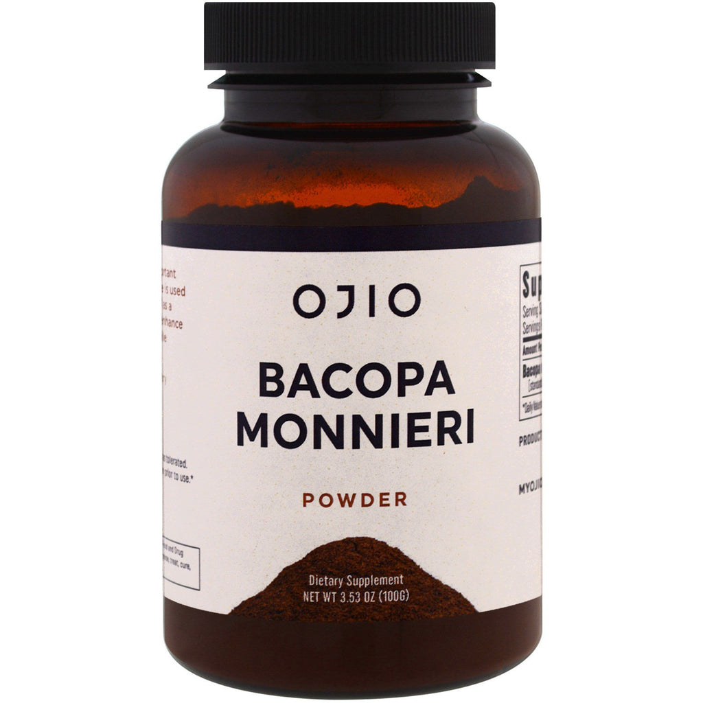 Ojio, Bacopa Monnieri, 3.53 ออนซ์ (100 กรัม)