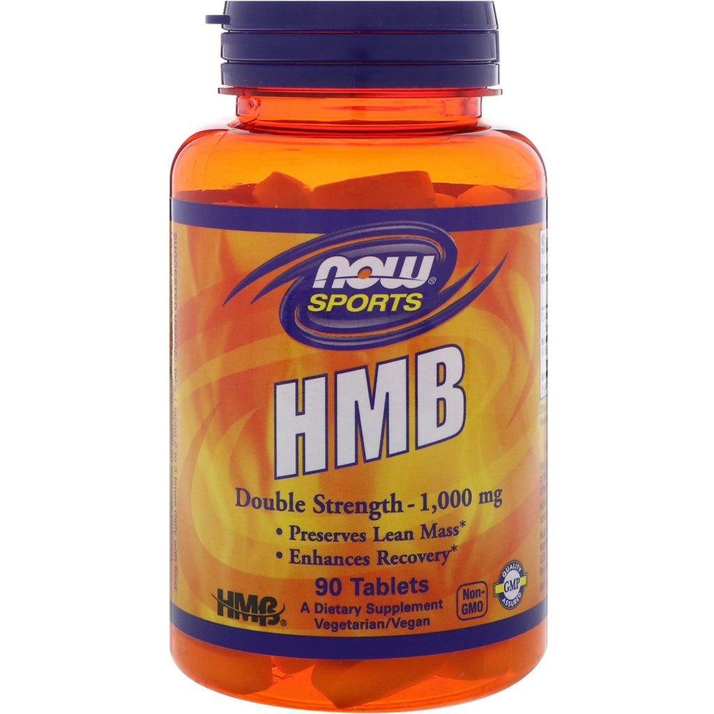 Now Foods, HMB, Double Strength, 1000 mg, 90 tabletter