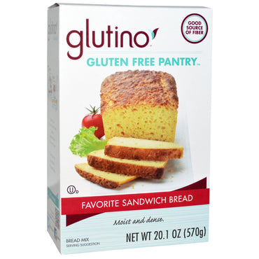 Glutino, yndlingssandwichbrødblanding, 20,1 oz (570 g)