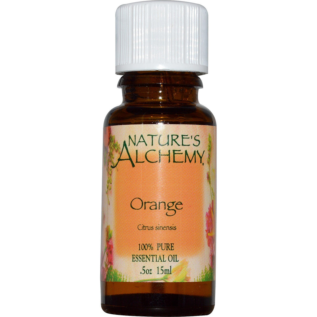 Nature's Alchemy, sinaasappel, etherische olie, .5 oz (15 ml)