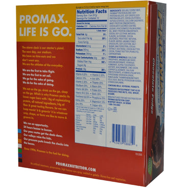 Promax Nutrition LS Barre énergétique à faible teneur en sucre Fudge au chocolat 12 barres 2,36 oz (67 g) chacune