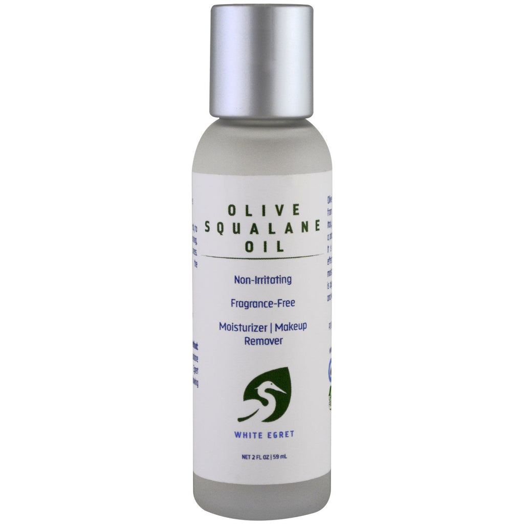 White Egret Personal Care, Olivensqualanöl, parfümfrei, 2 fl oz (59 ml)