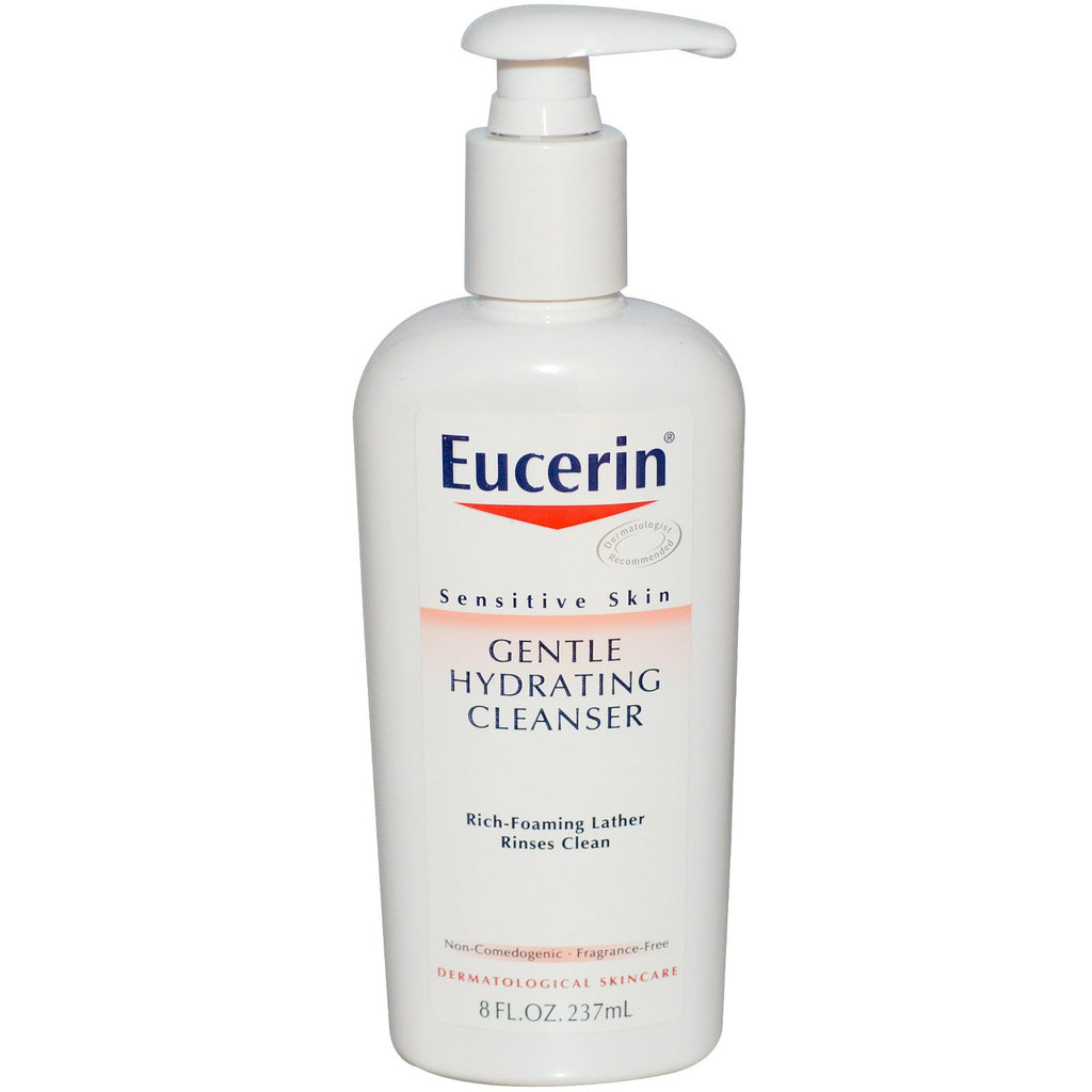 Eucerin, Gentle Hydrating Cleanser, ปราศจากน้ำหอม, 8 fl oz (237 ml)