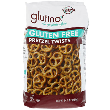 Glutino, Torções de Pretzel Sem Glúten, 400 g (14,1 oz)