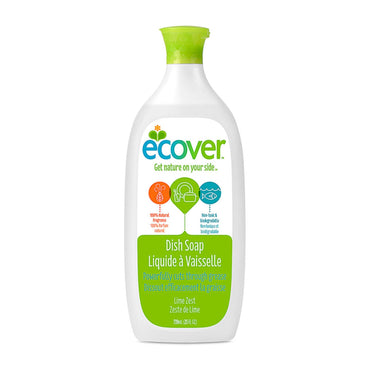 Ecover, Liquid Dish Soap, Lime Zest, 25 fl oz (739 ml)