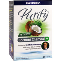 Enzymedica, Purify, Activated Coconut Charcoal+, 60 Capsules