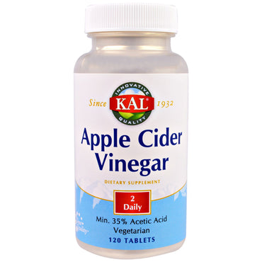 Kal, vinagre de maçã, 120 comprimidos