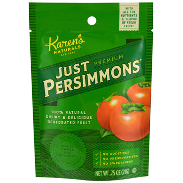 Karen's Naturals, Premium, Just Persimmons, .75 oz (21 g)