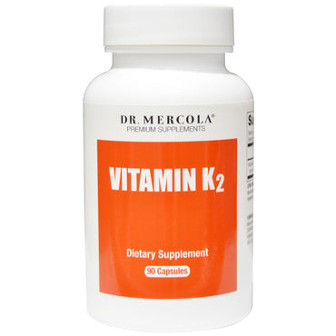 Mercola, vitamina k2, 90 cápsulas